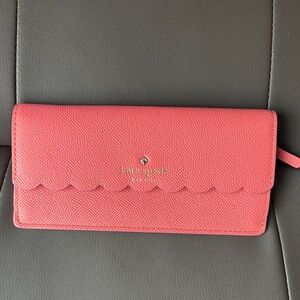 Kate Spade Coral Scalloped Wallet